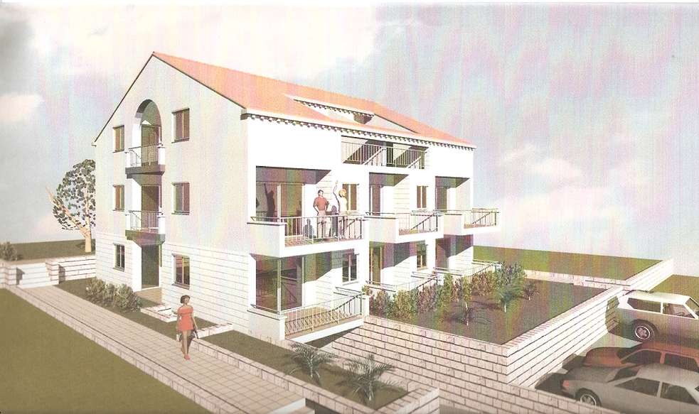 Es besteht eine Vorab-Baugenehmigung für eine Apartmentvilla mit 6 Wohnungen und Swimmibgpool