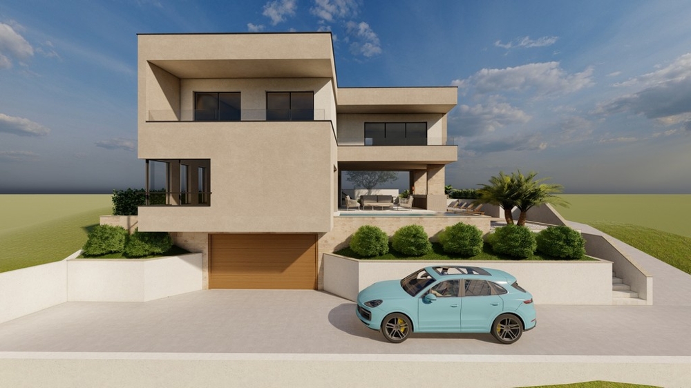 Ideenprojekt für das Grundstück G477, das in Kroatien zum Kauf steht.