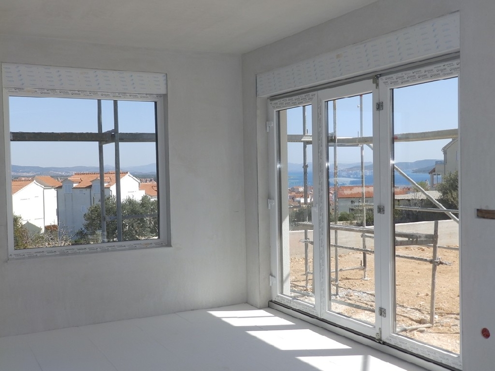 Meerblick vom Wohnzimmer der Immobilie H1102 in Dalmatien.