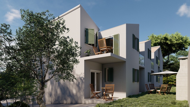 Moderne Immobilien in Kroatien zum Verkauf - Panorama Scouting H1836, Insel Vir / Nin.