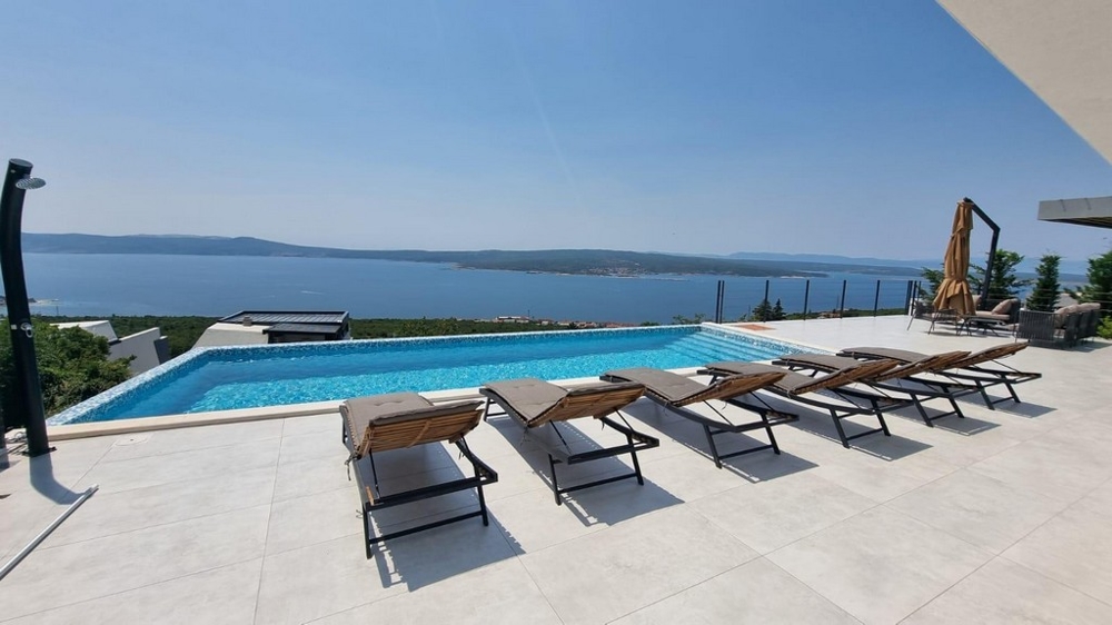 Swimmingpool der Villa H2632 in Kroatien - Panorama Scouting.