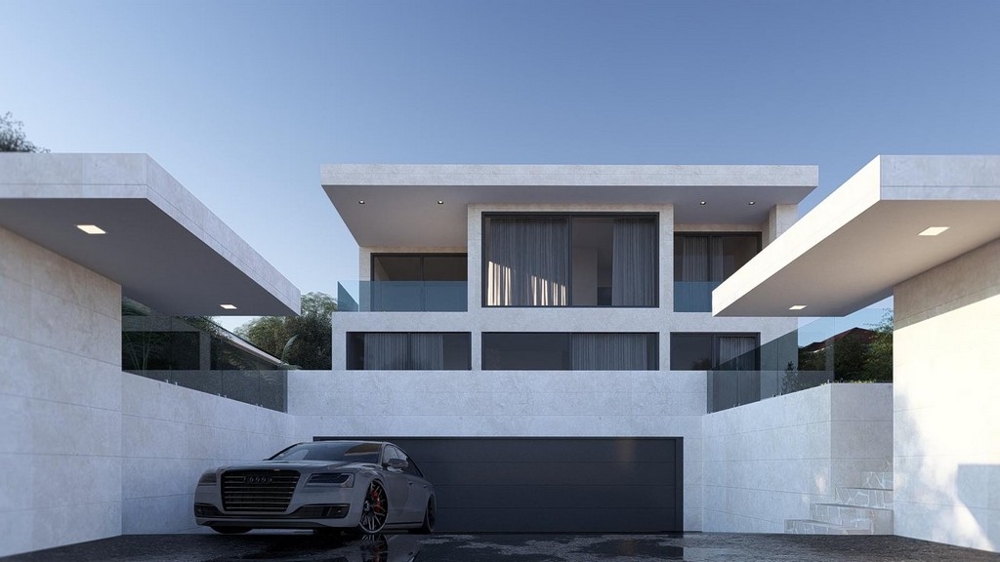 Luxusimmobilien mit Pool am Meer in Kroatien - Panorama Scouting H3047.