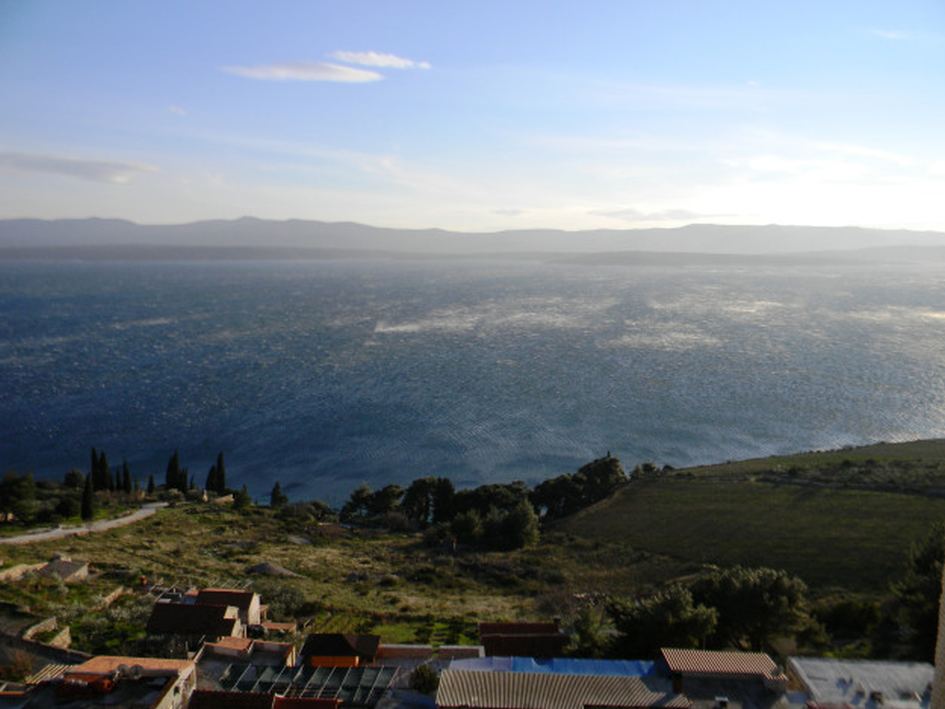 Panorama-Meerblick: Unvergleichlicher Ausblick der Immobilie H523 in Kroatien, Insel Brac.