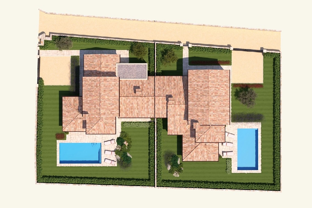 Lageplan der Immobilie H594 - Steinvilla in Istrien zum Verkauf.