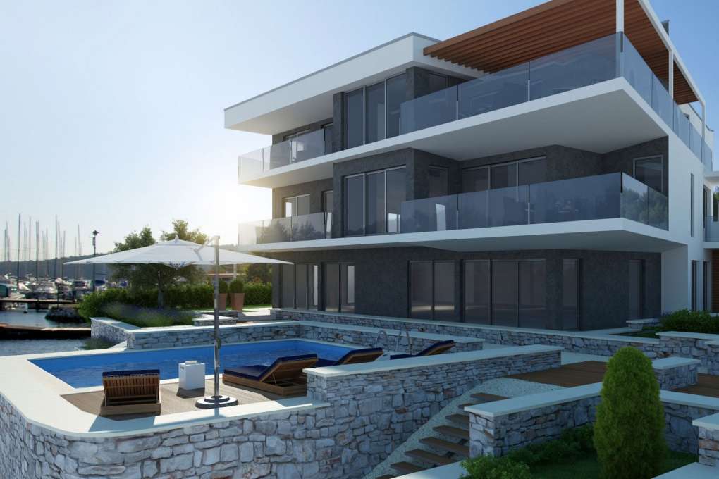 Villa direkt am Meer in Istrien zum Verkauf.