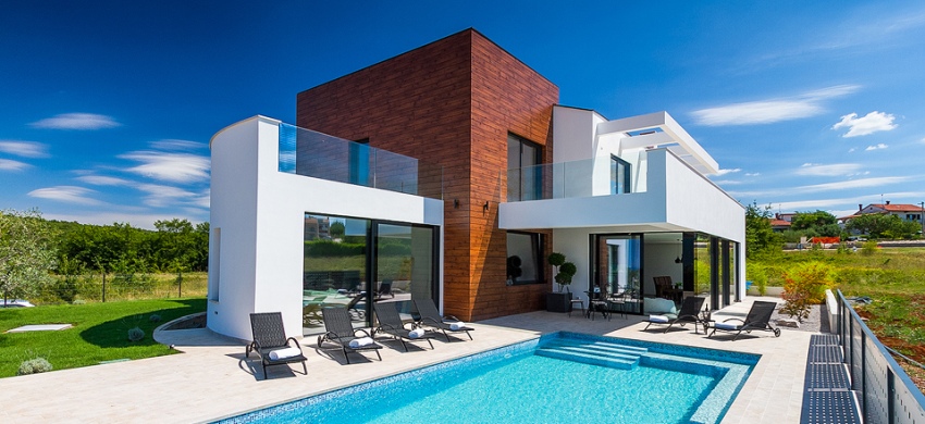 Moderne Villa in futuristischem Design in Istrien zum Verkauf - Panorama Scouting.