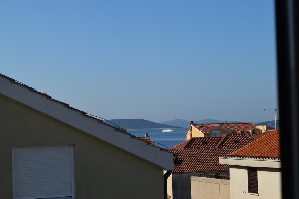 Meerblick vom Dachgeschoss der Wohnung A1465 in Kroatien.