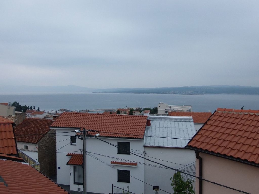 Meerblick vom Balkon der Wohnung A1494 in Crikvenica, Kroatien.