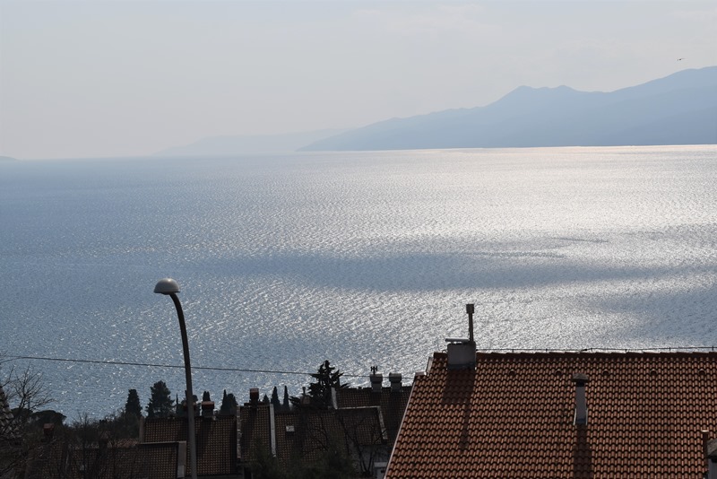 Panorama-Meerblick vom Balkon der Immobilie A1882in Rijeka, Kroatien.