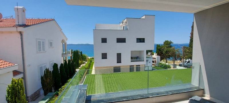 Meerblick der Wohnung A2005, die in Kozino bei Zadar zum Verkauf steht - Panorama Scouting Immobilien.