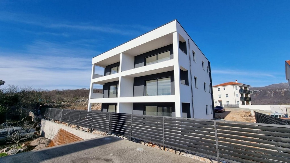 3D-Visualisierung der Neubau-Appartements A2074, die in Kroatien zum Verkauf stehen.