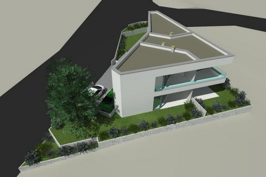 3D-Bild des Neubaus A2841, Insel Krk.