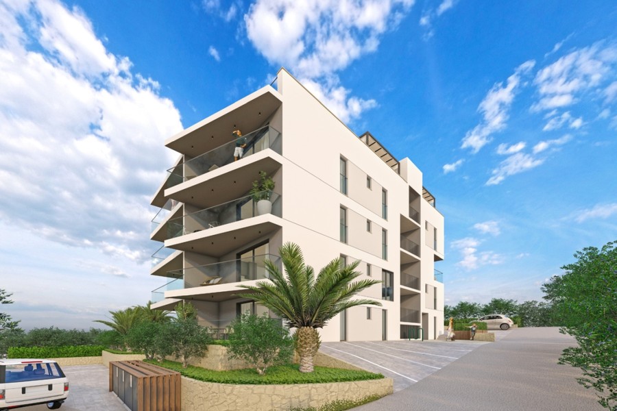 Penthouse mit Dachterrasse und Meerblick auf Ciovo